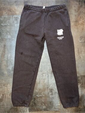 Undefeated Icon Brown Sweatpants Size Medium